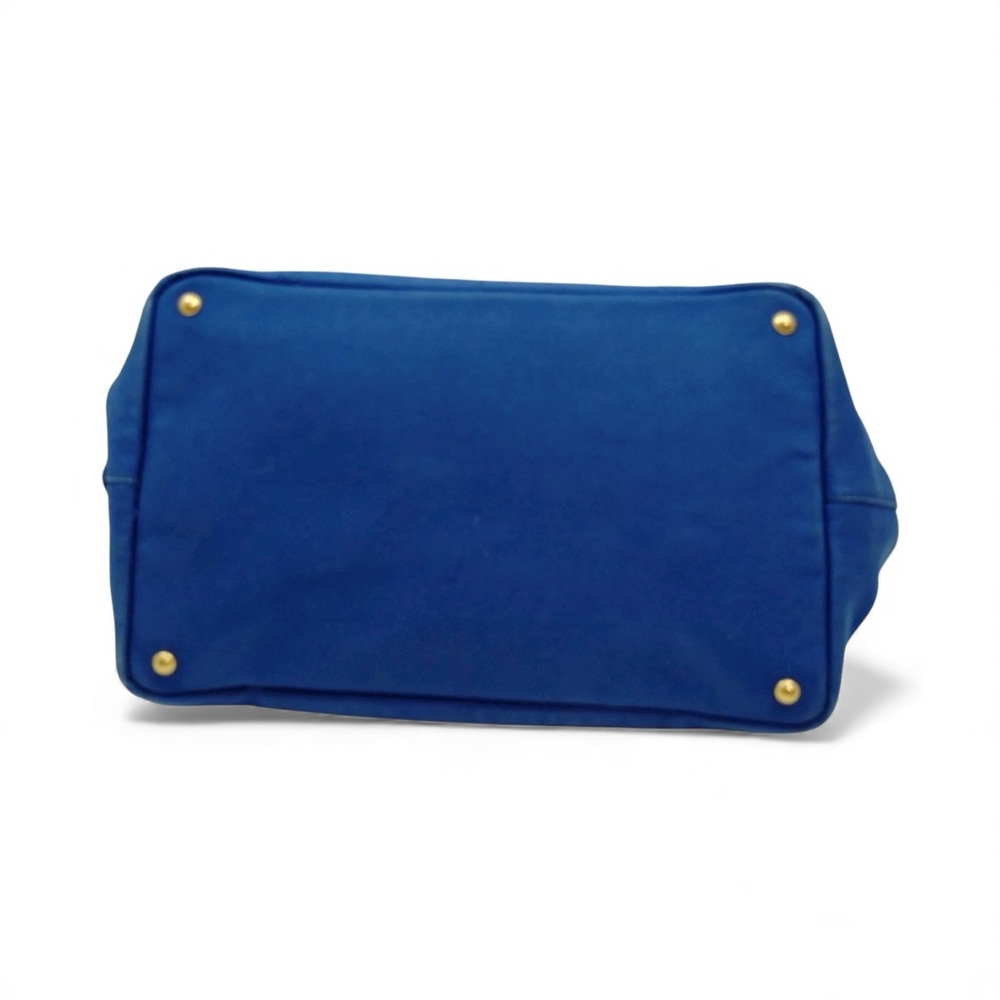 🚨SOLD🚨Prada Blue Canvas Canapa Tote Bag - Picture 5 of 9